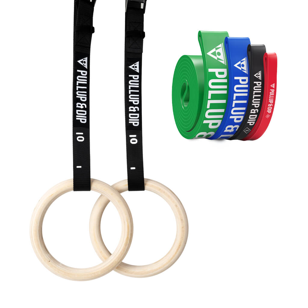 Gym Rings and Resistance Bands Set