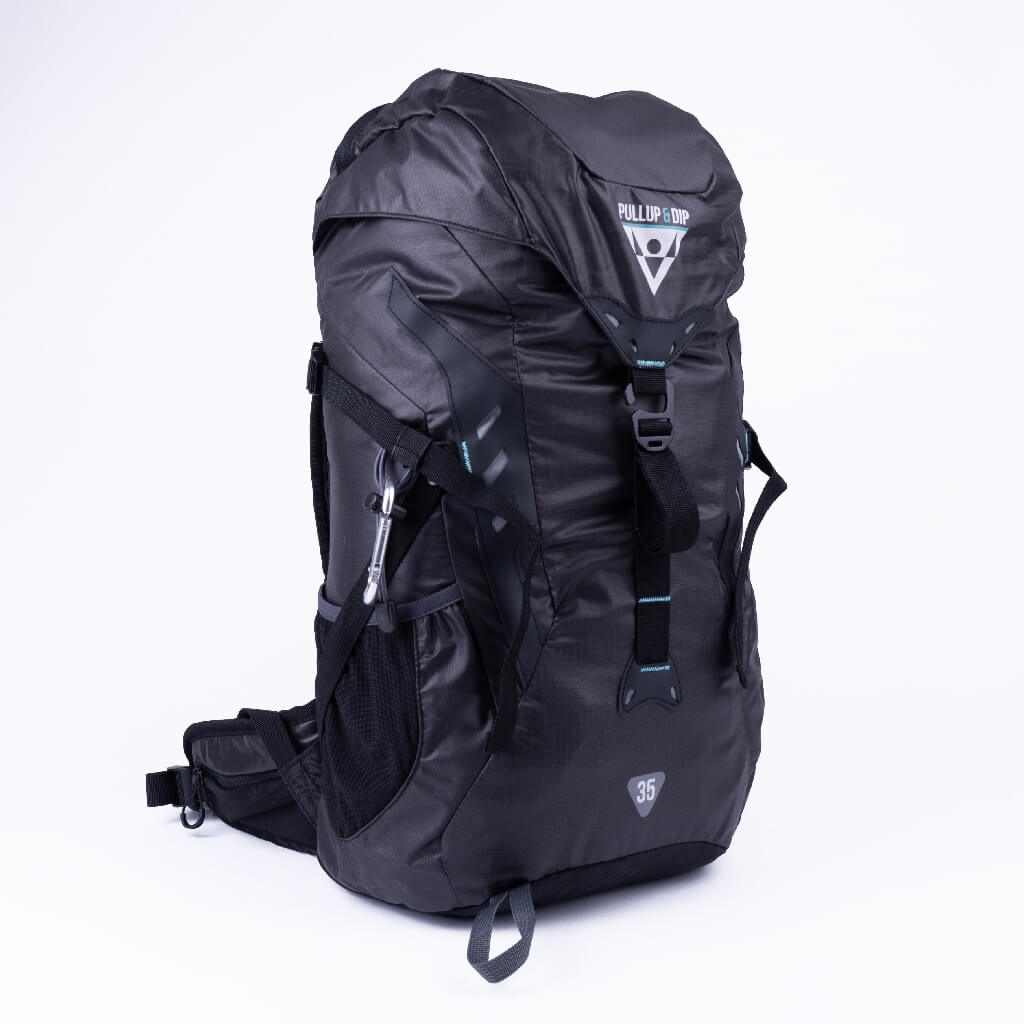 Sports Backpack 35L for Accessories and Pullup & Dip Bar