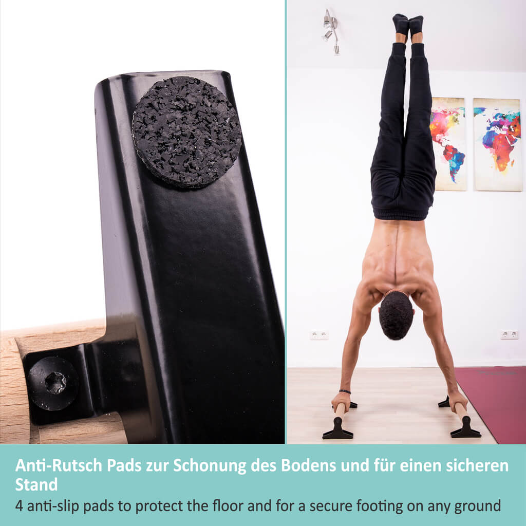Anti-slip pads 9 pack for parallettes, push-up bars