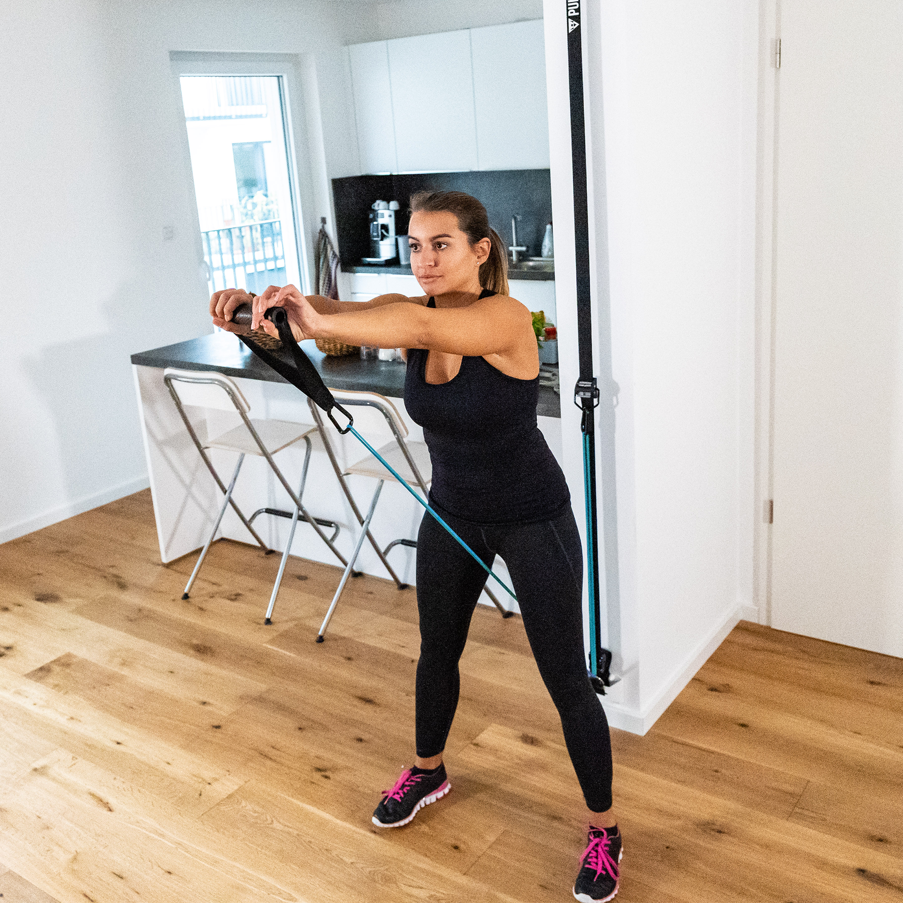 FREESIXD Suspension Trainer With Resistance Bands