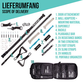 FREESIXD Suspension Trainer With Resistance Bands