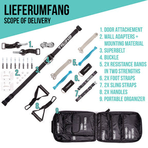 FREESIXD Suspension Trainer With Resistance Bands