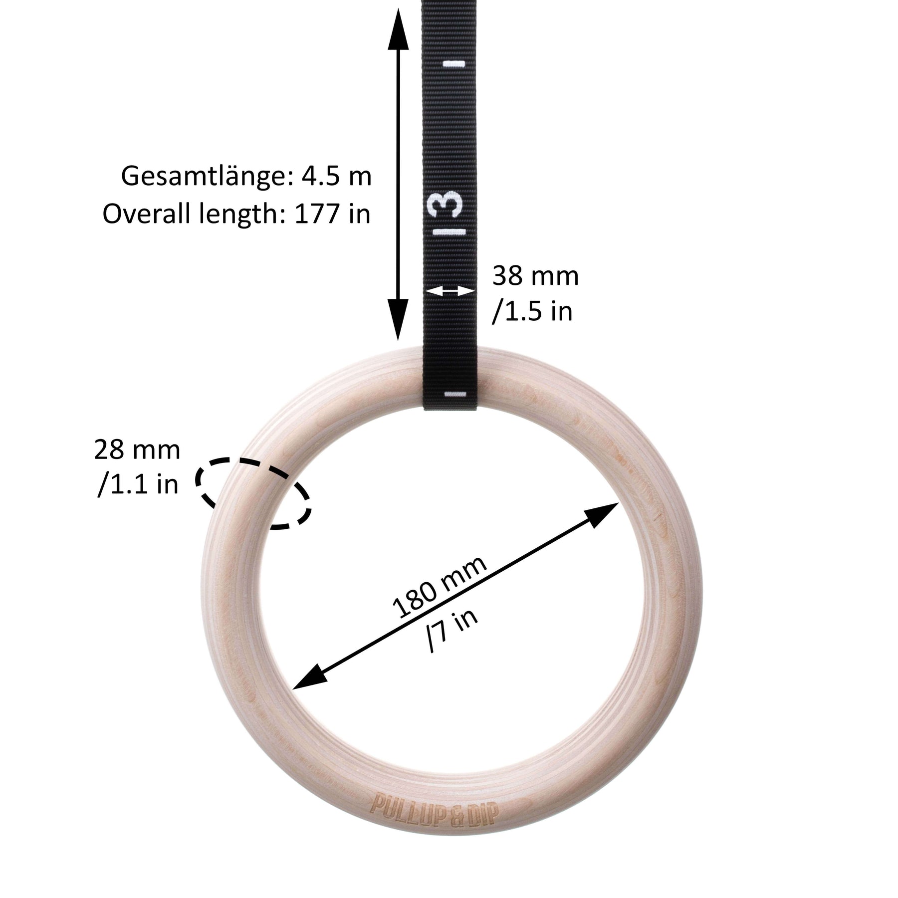 Gym Rings and Resistance Bands Set