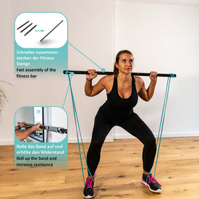FREESIXD Suspension Trainer With Resistance Bands