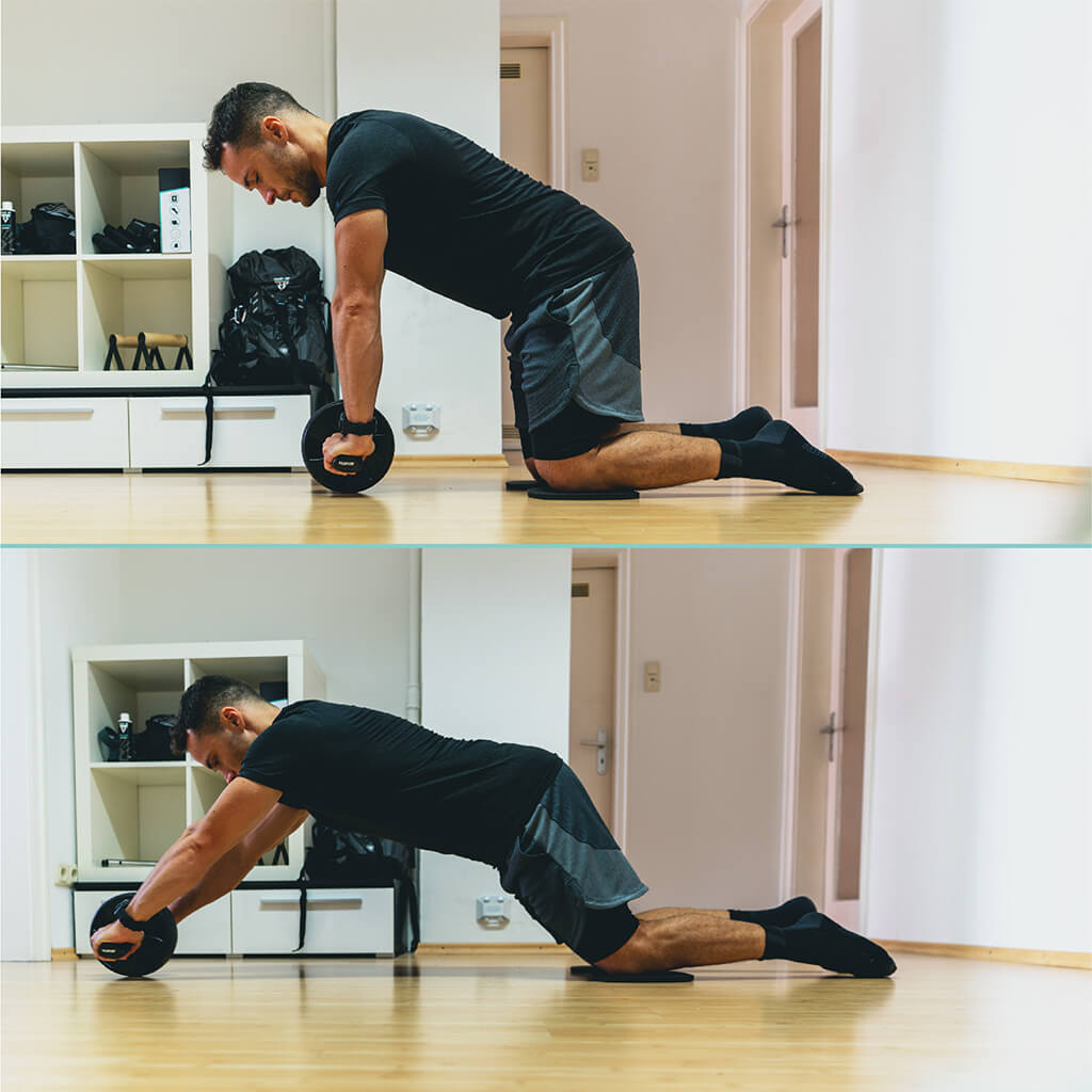 Ab Wheel with Slip-Resistant Knee Pads