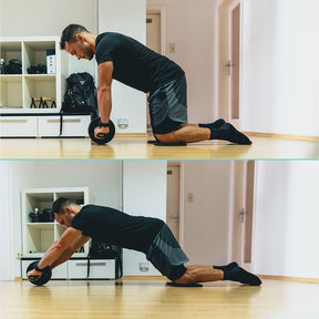 Ab Wheel with Slip-Resistant Knee Pads