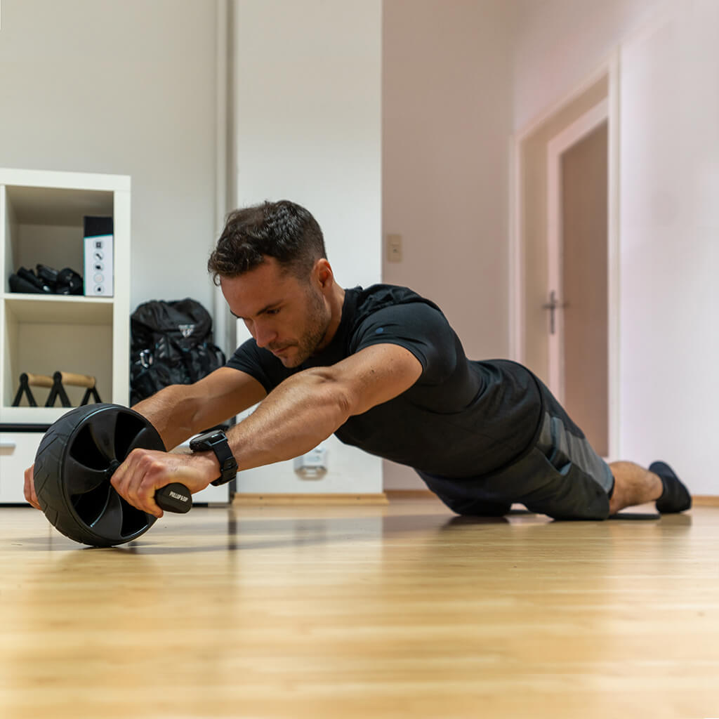 Ab Wheel with Slip-Resistant Knee Pads