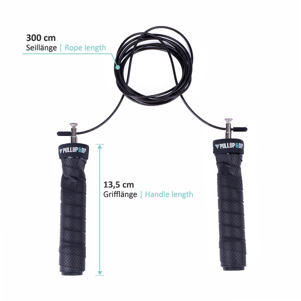 Jumping rope with adjustable rope length