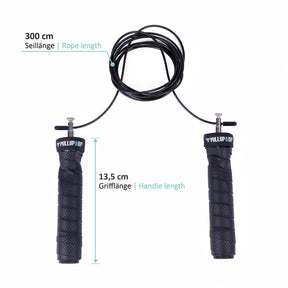 Jumping rope with adjustable rope length