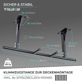 Pull-up Bar Ceiling incl. Pull-up Band