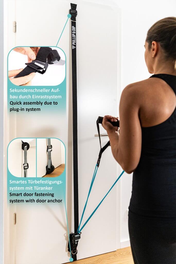 FREESIXD Suspension Trainer With Resistance Bands