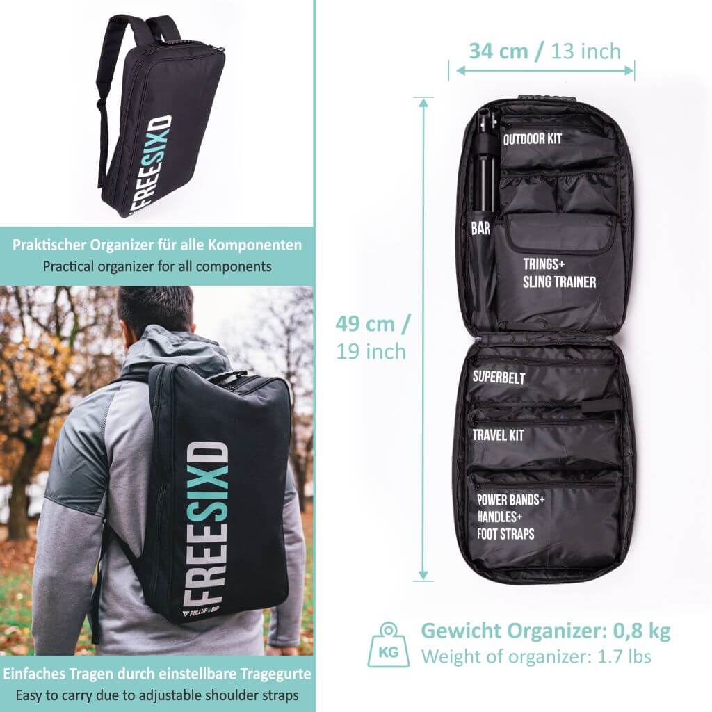 FREESIXD Suspension Trainer With Resistance Bands