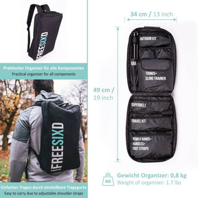 FREESIXD Suspension Trainer With Resistance Bands