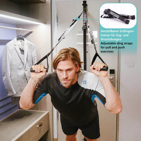 FREESIXD Suspension Trainer With Resistance Bands