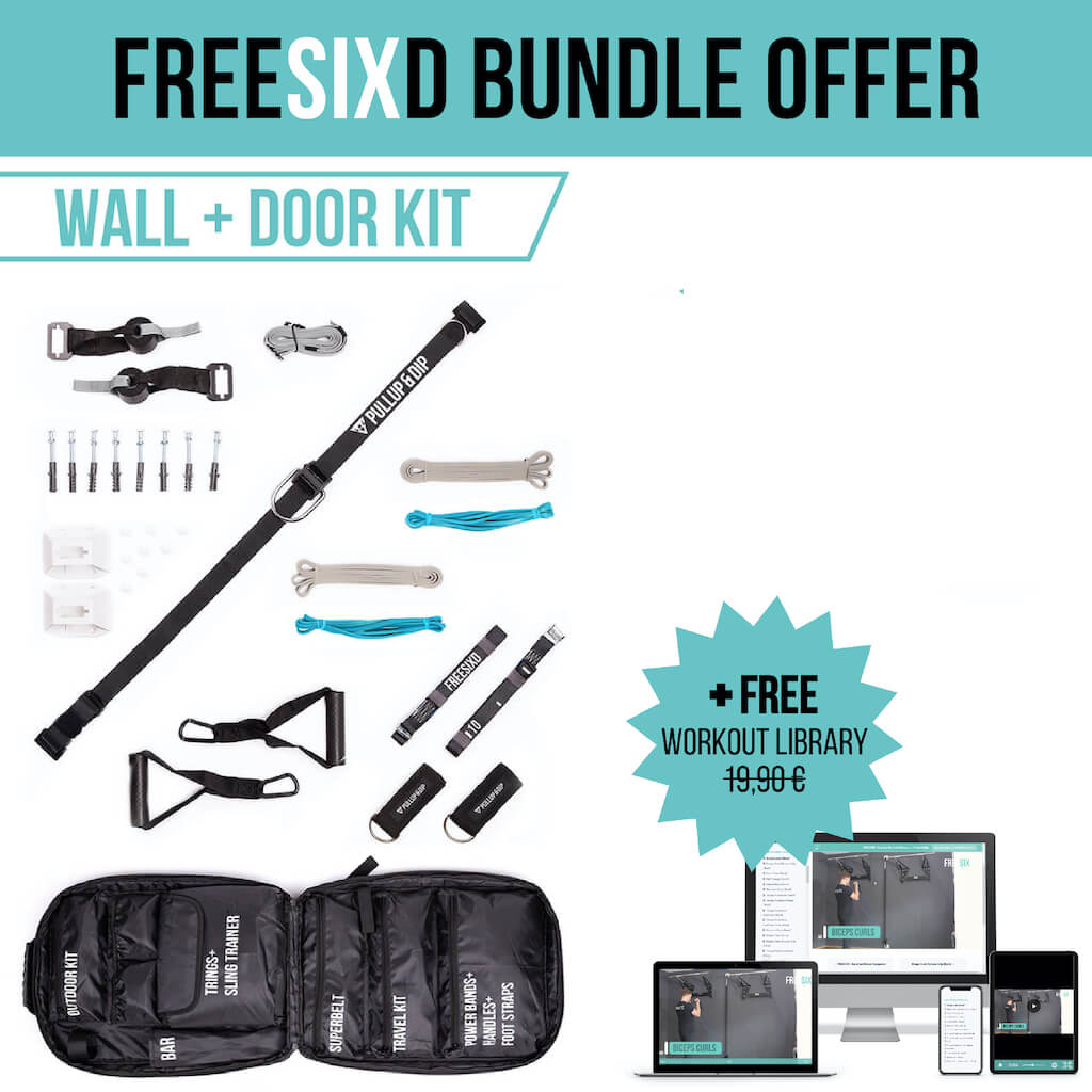 FREESIXD Suspension Trainer With Resistance Bands