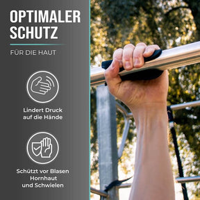 Neoprene workout pads (2 pairs) for pull-ups and strength training