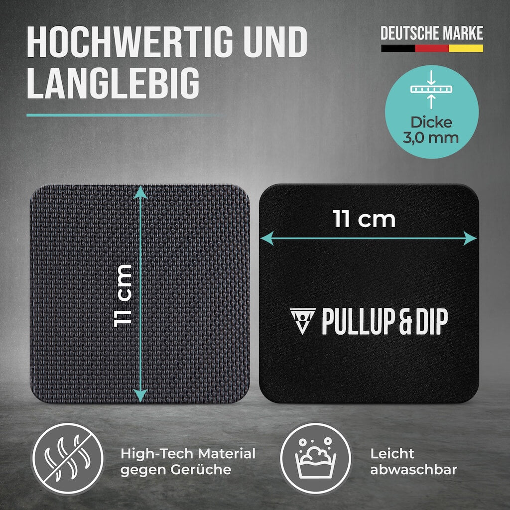 Neoprene workout pads (2 pairs) for pull-ups and strength training