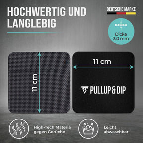 Neoprene workout pads (2 pairs) for pull-ups and strength training