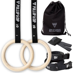 Gym Rings and Resistance Bands Set