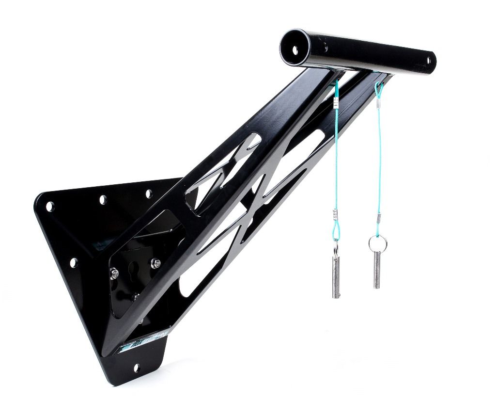 Wall adapter for Pullup & Dip bar, black steel version