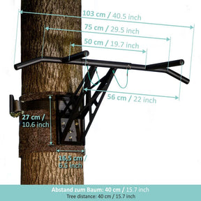 Mobile Outdoor Pull-Up and Dip Bar for Backyard or Park
