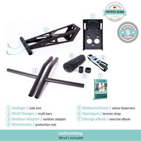 Mobile Outdoor Pull-Up and Dip Bar for Backyard or Park