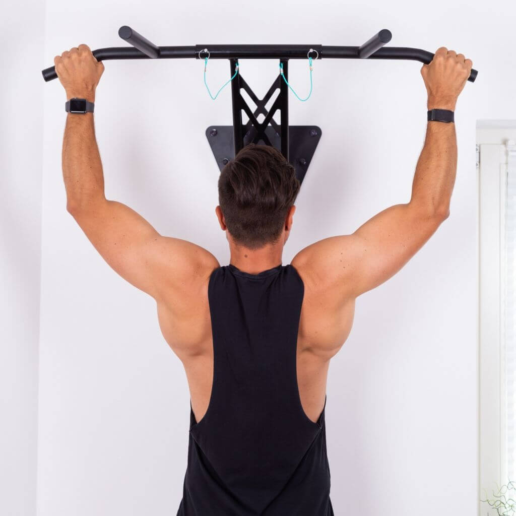 Pull-Up and Dip Bar For Wall Mount