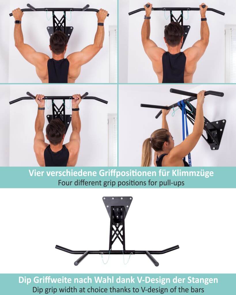 Mobile Pull-Up And Dip Bar For Indoor And Outdoor