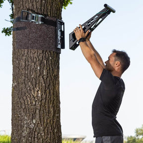 Tension belt for outdoor installation of Pullup & Dip bar