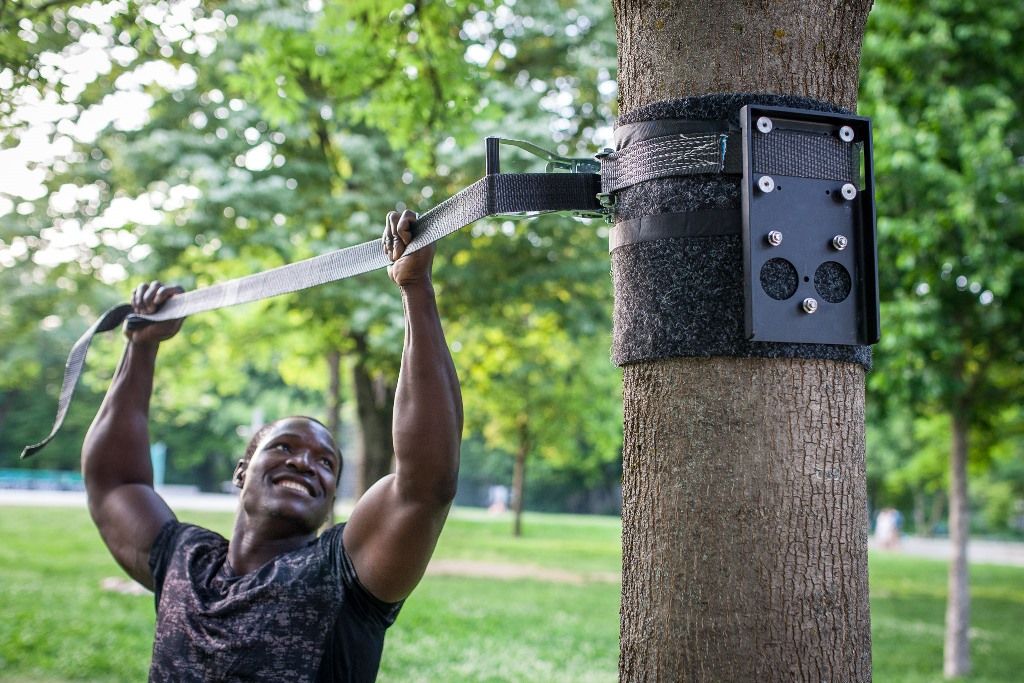 Outdoor installation package for Pullup & Dip bar