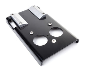 Outdoor adapter for the outdoor installation of Pullup & Dip bar, black steel version