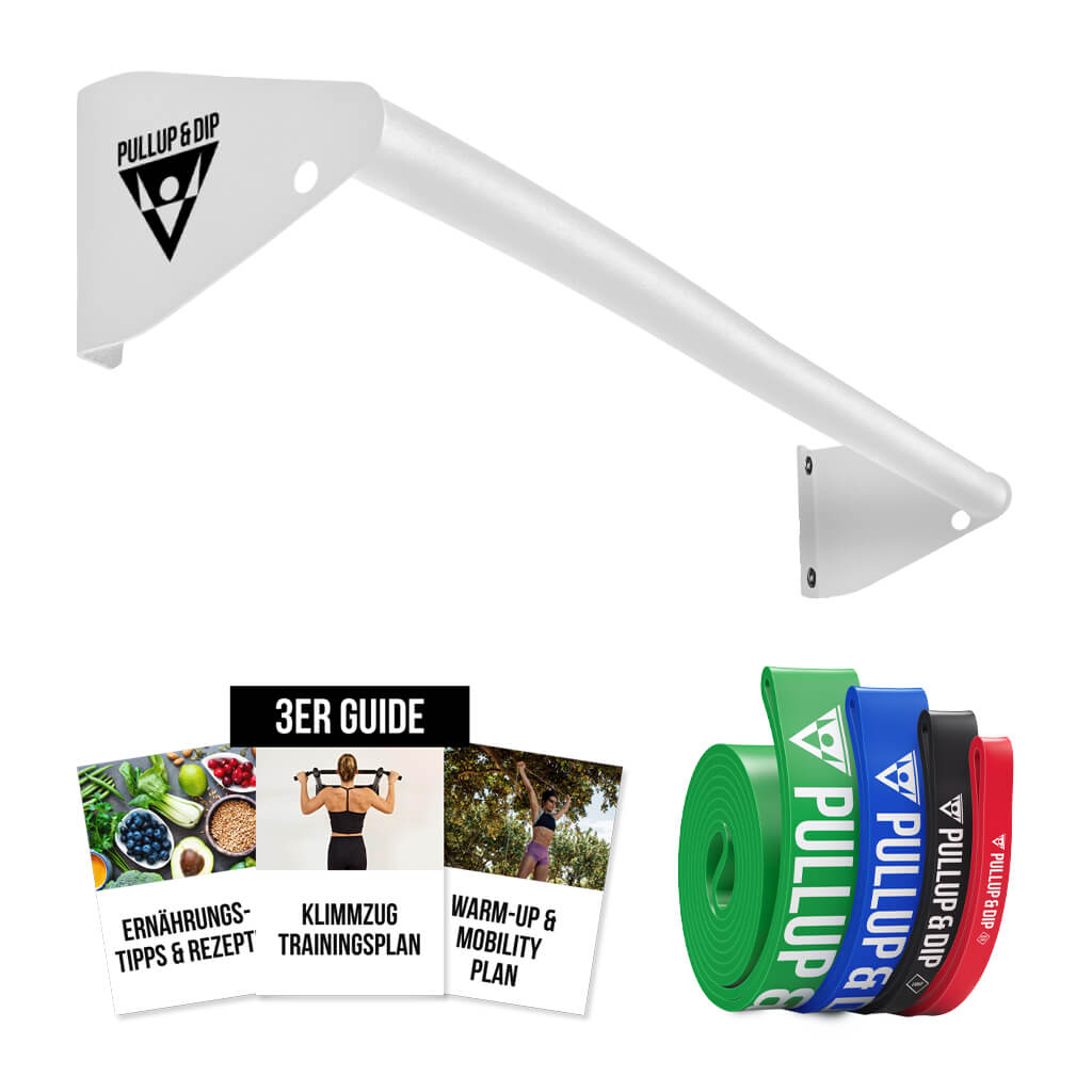 Pull-up bar for wall mounting above door frame set
