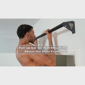 Pull-up bar for wall mounting above door frame set