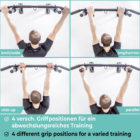Wall Mounted Pull-Up Bar incl. Pull-Up Band